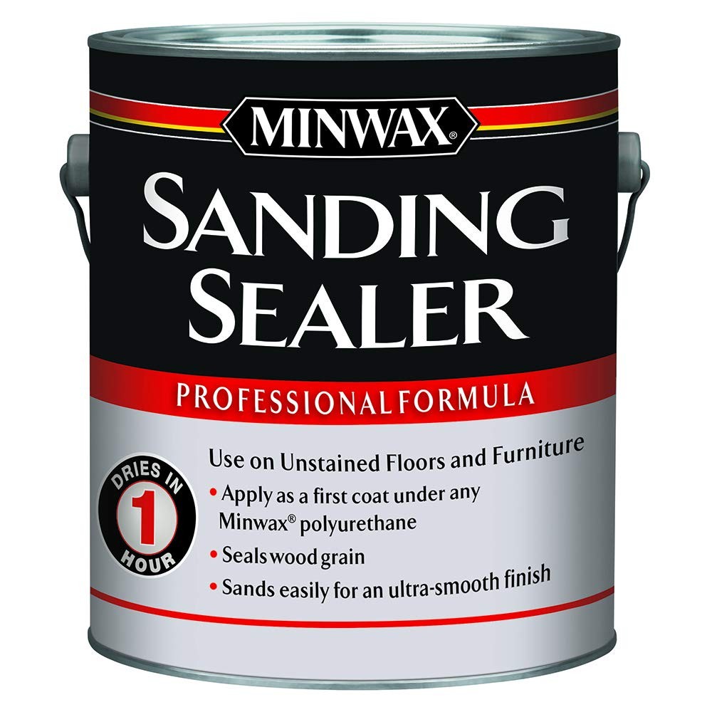 Minwax Sanding Sealer Clear Quick Dry Wood Finish for Bare Wood 1 Gallon