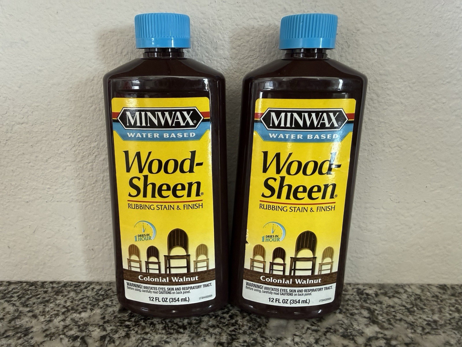 Minwax WoodSheen Rubbing Stain Finish Colonial Walnut Water Based 12 OZ – 2 Pack