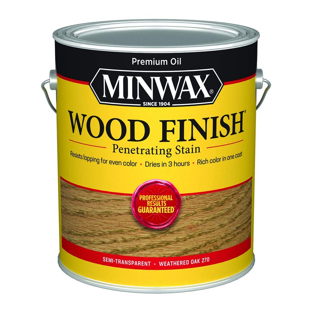 Minwax 710970000 Wood Finish 250 Voc Compliant Weathered Oak Stain Gallon