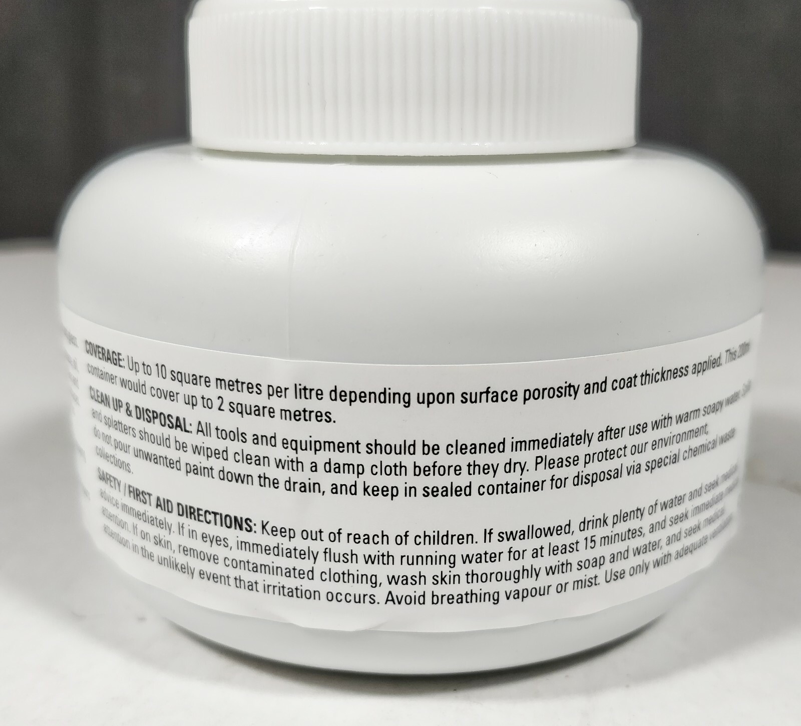 8 x 200ml Jars GREY Chalkboard / Blackboard Paint