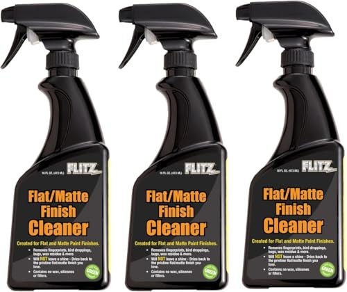 Flat Matte Finish Cleaner – 16oz Bottle of USA 16 Fl Oz (Pack of 3) Unscented
