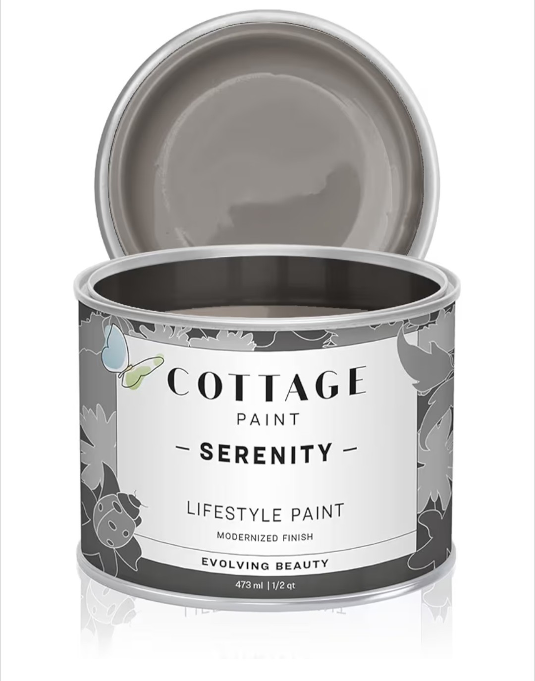 Serenity Silk All-in-One Mineral Chalk Paint for Furniture. 16oz, Shoreline