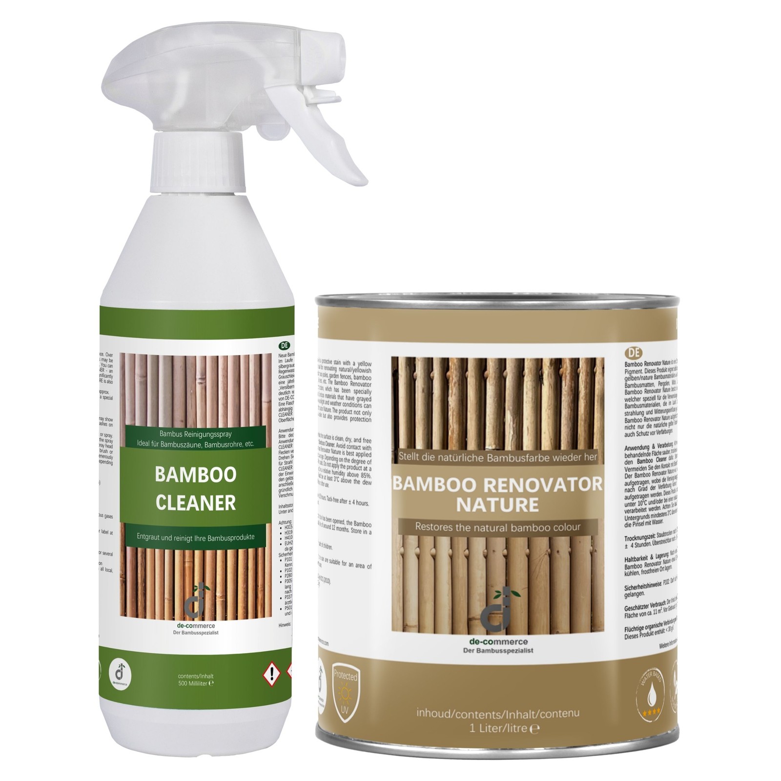 CLEANER+RENOVATOR NATURE Bamboo Maintenance and Cleaning Set