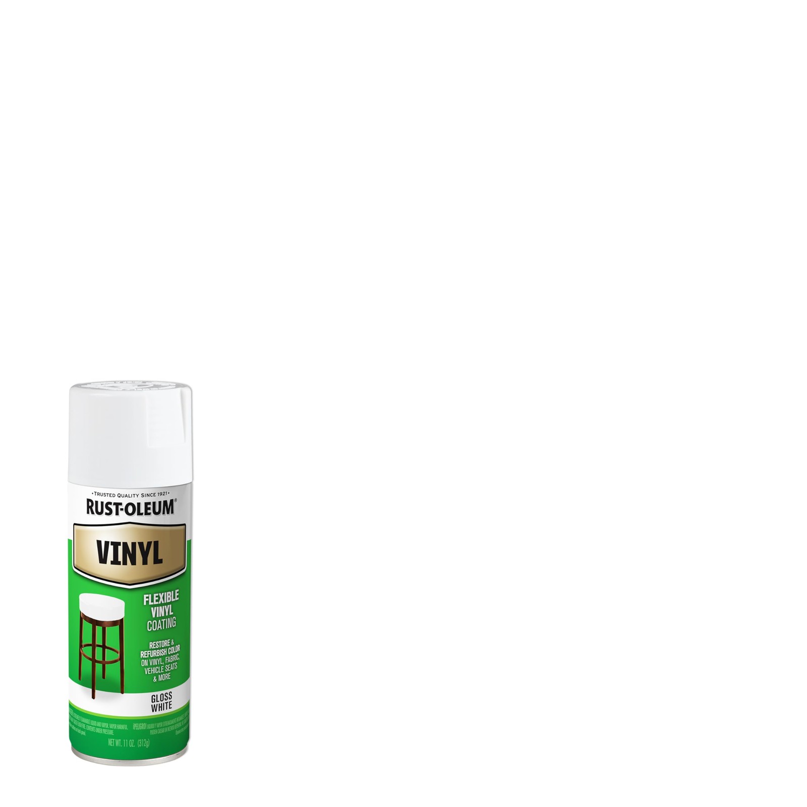 Rust-Oleum 1911830 Specialty Vinyl Spray Paint, 11 Fl Oz (Pack of 1), White