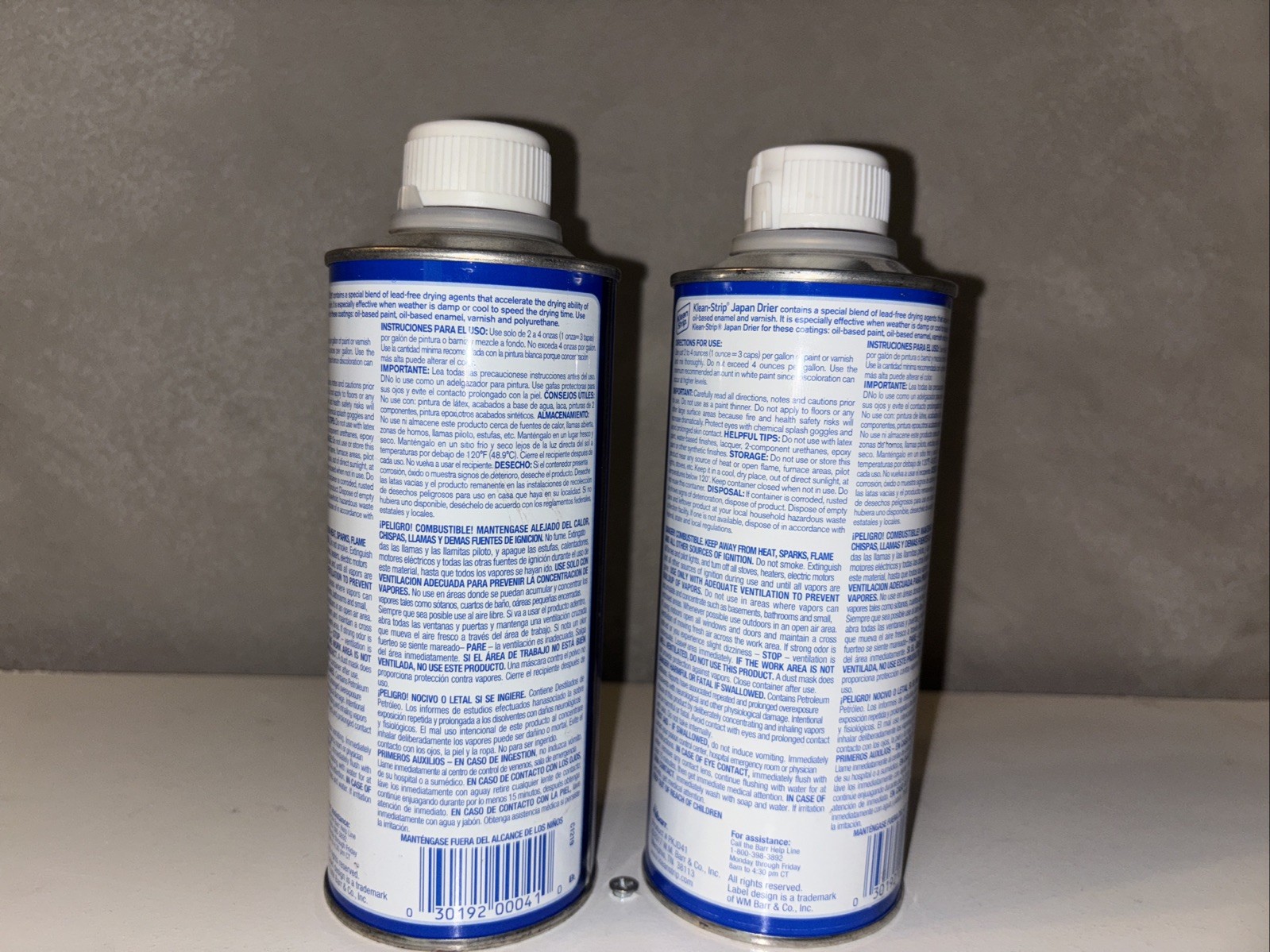 2 Cans Klean Strip Japan Drier 1 Pint Each Lot of 2. New unopened cans.
