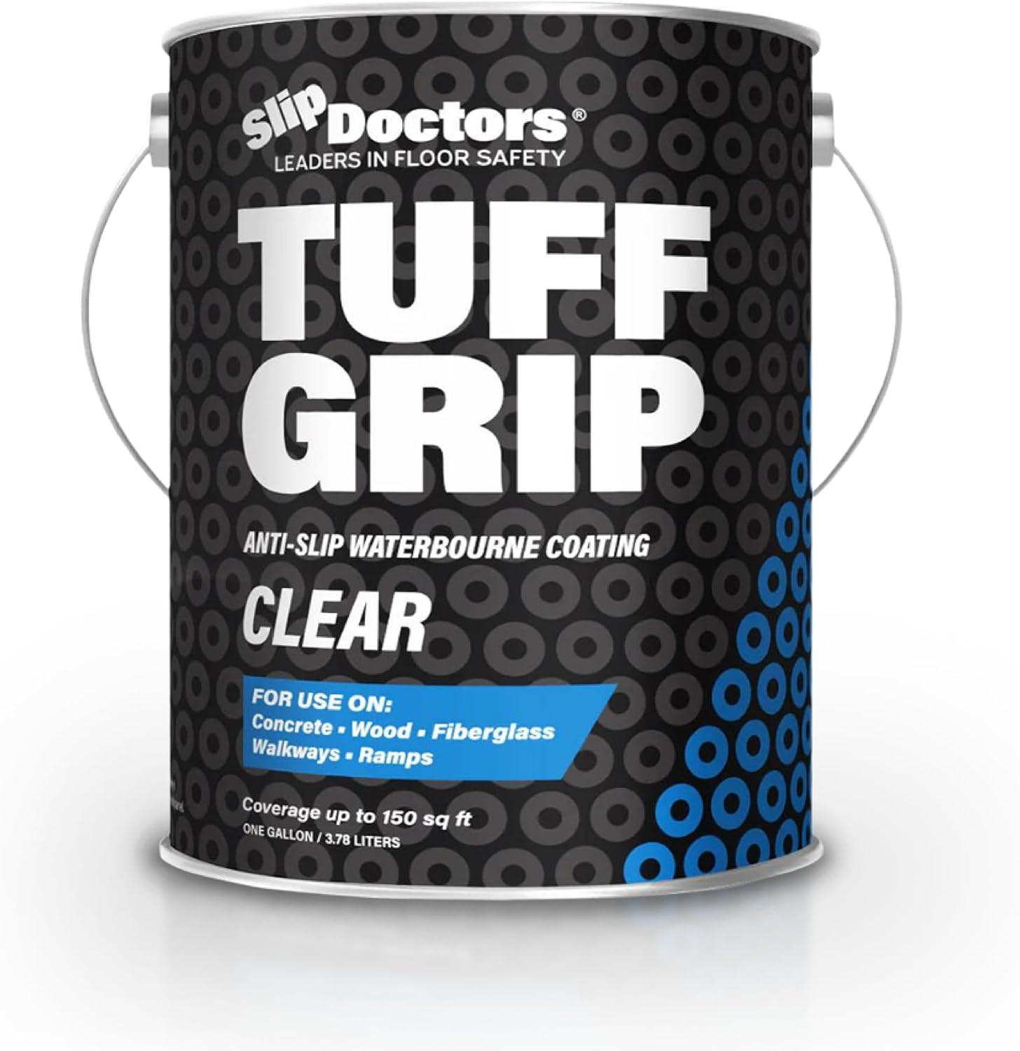 Tuff Grip Clear Anti-Slip Paint for Safe Ramps, Floors, Decks & Stairs