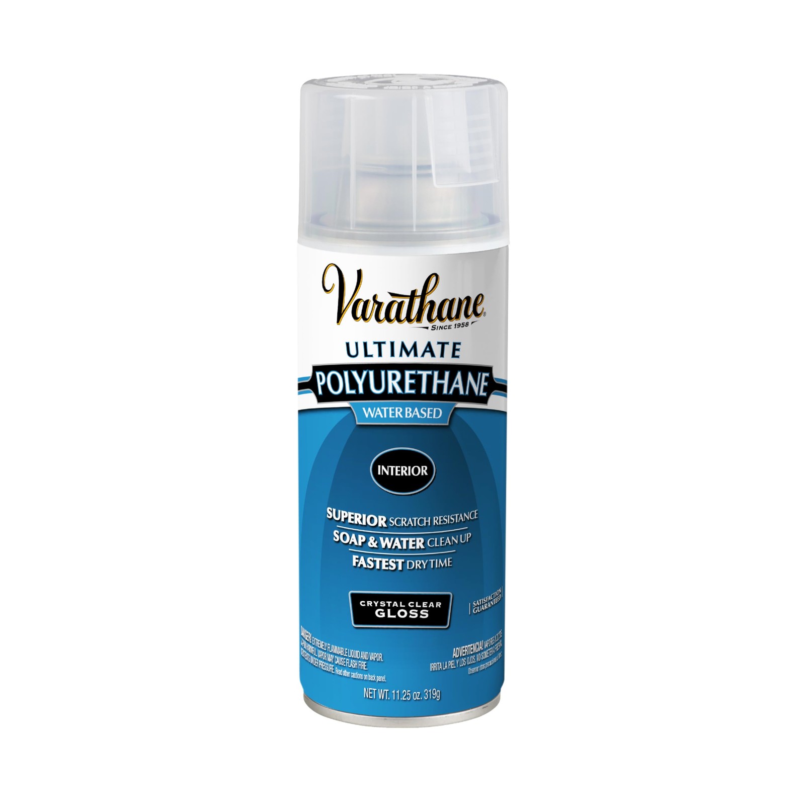 Water-Based Crystal-Clear Ultimate Polyurethane Spray | Interior Wood Protect…