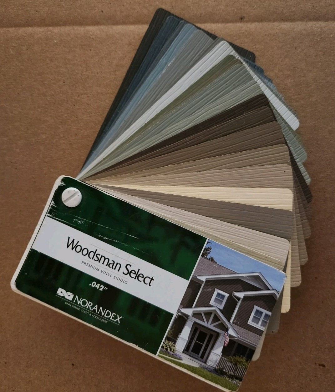 Woodsman Select Premium Vinyl Siding Colors Swatches Sample Pieces .042