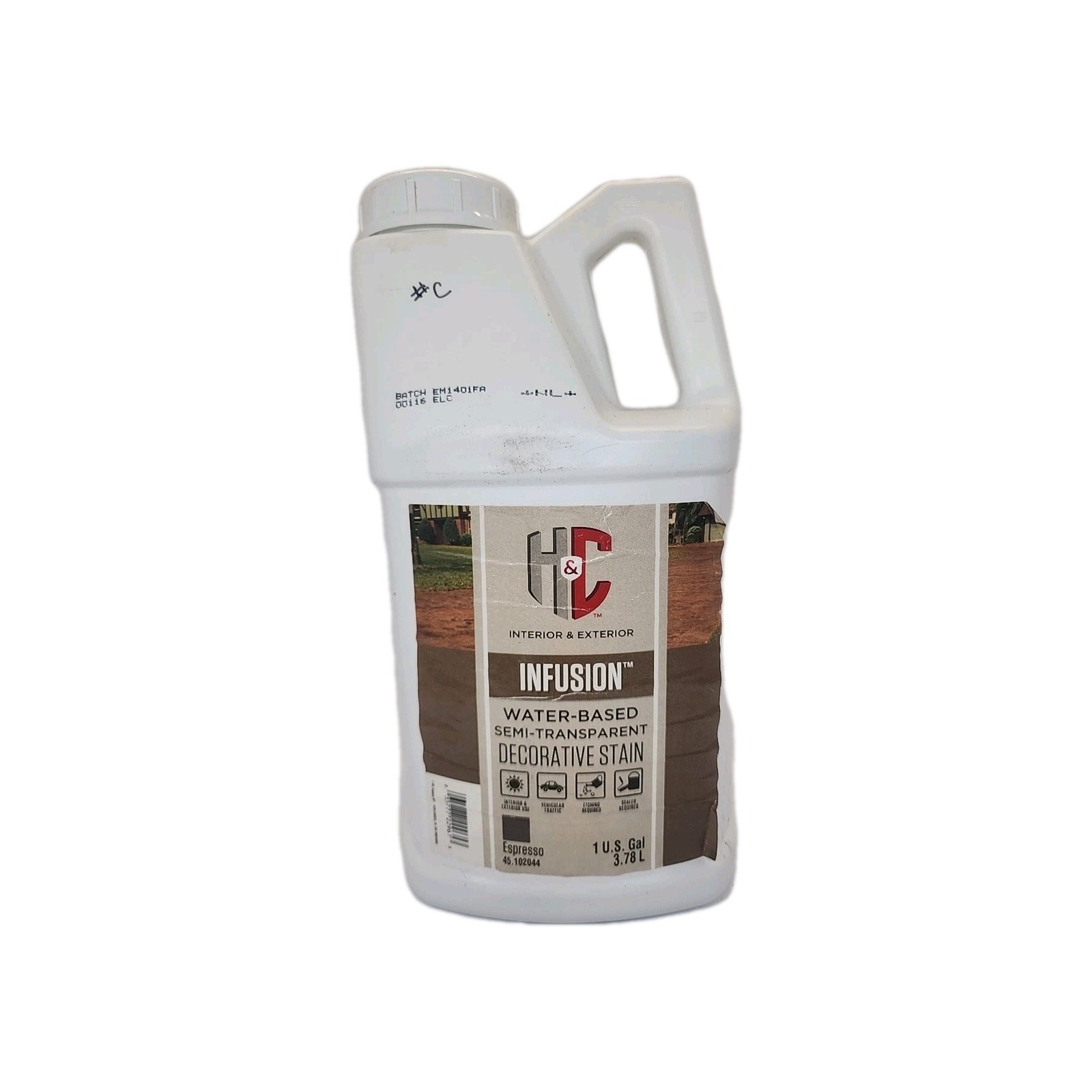 H&C 45.102044 Infusion Decorative Stain ESPRESSO Gallon #C