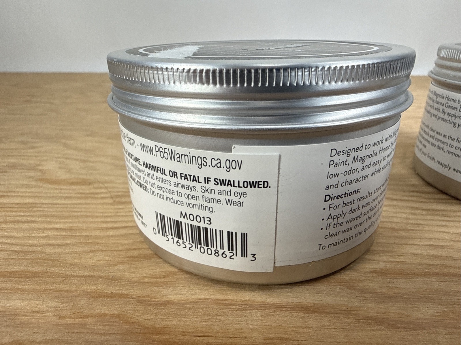 2x New Magnolia Home by Joanna Gaines Aged Look Dark Wax Kilz Chalk 5.7 Oz