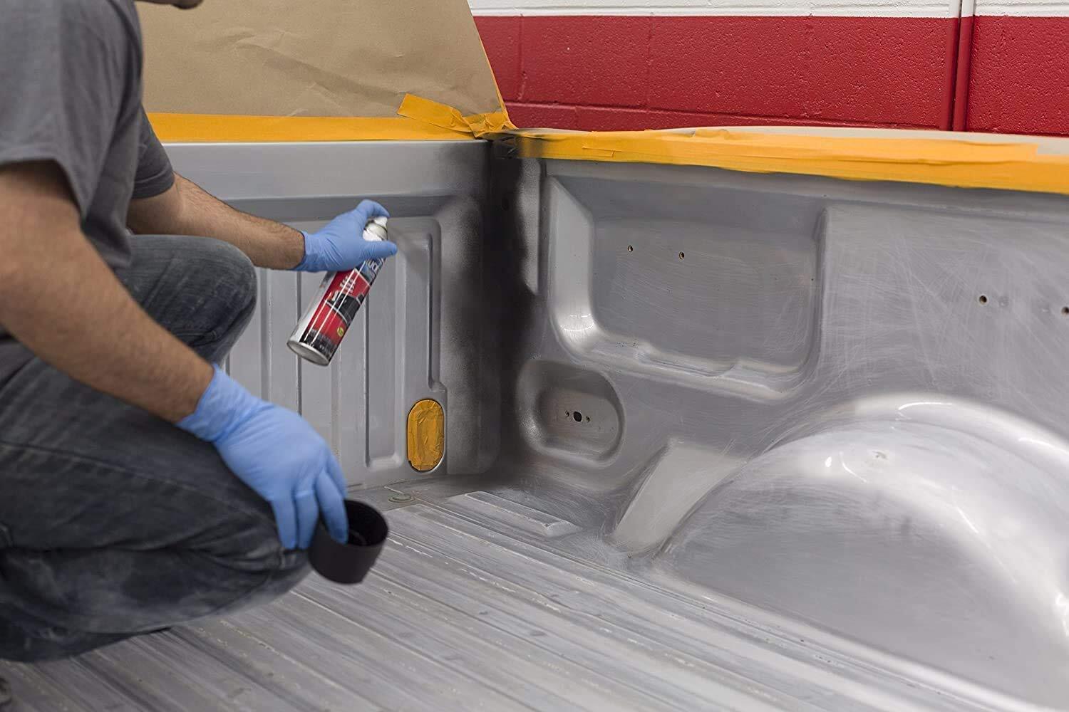 Rust Oleum Truck Bed Coating Spray Paint Stops Rust Black 2 Pack Durable Finish
