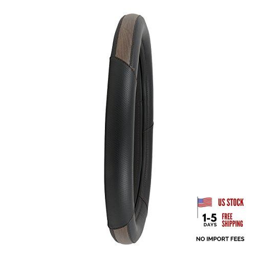 54062 Center matte natural dark wood Steerling Wheel Cover