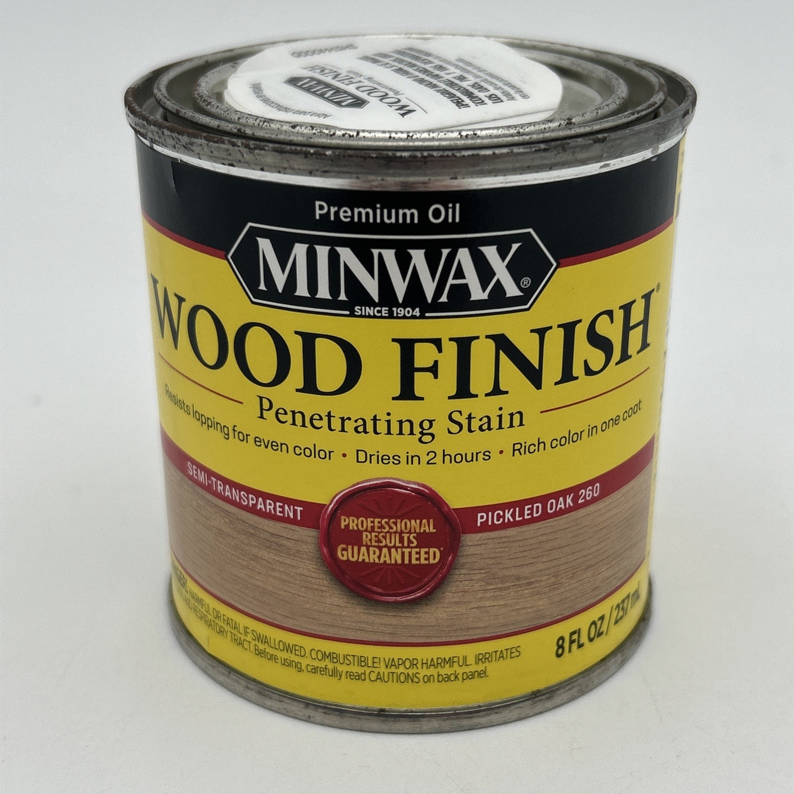 1/2 pint Minwax 22600 Pickled Oak Wood Finish Oil-Based Wood Stain
