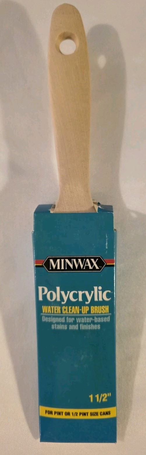 Minwax Polycrylic Crystal Clear Water-Based Polyurethane 1.5 Inch Sheen