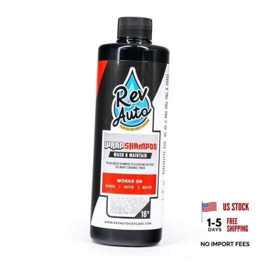 Wrap Shampoo – Vinyl Wrap Car Wash Soap for Foam Cannons 16 Fl Oz (Pack of 1)