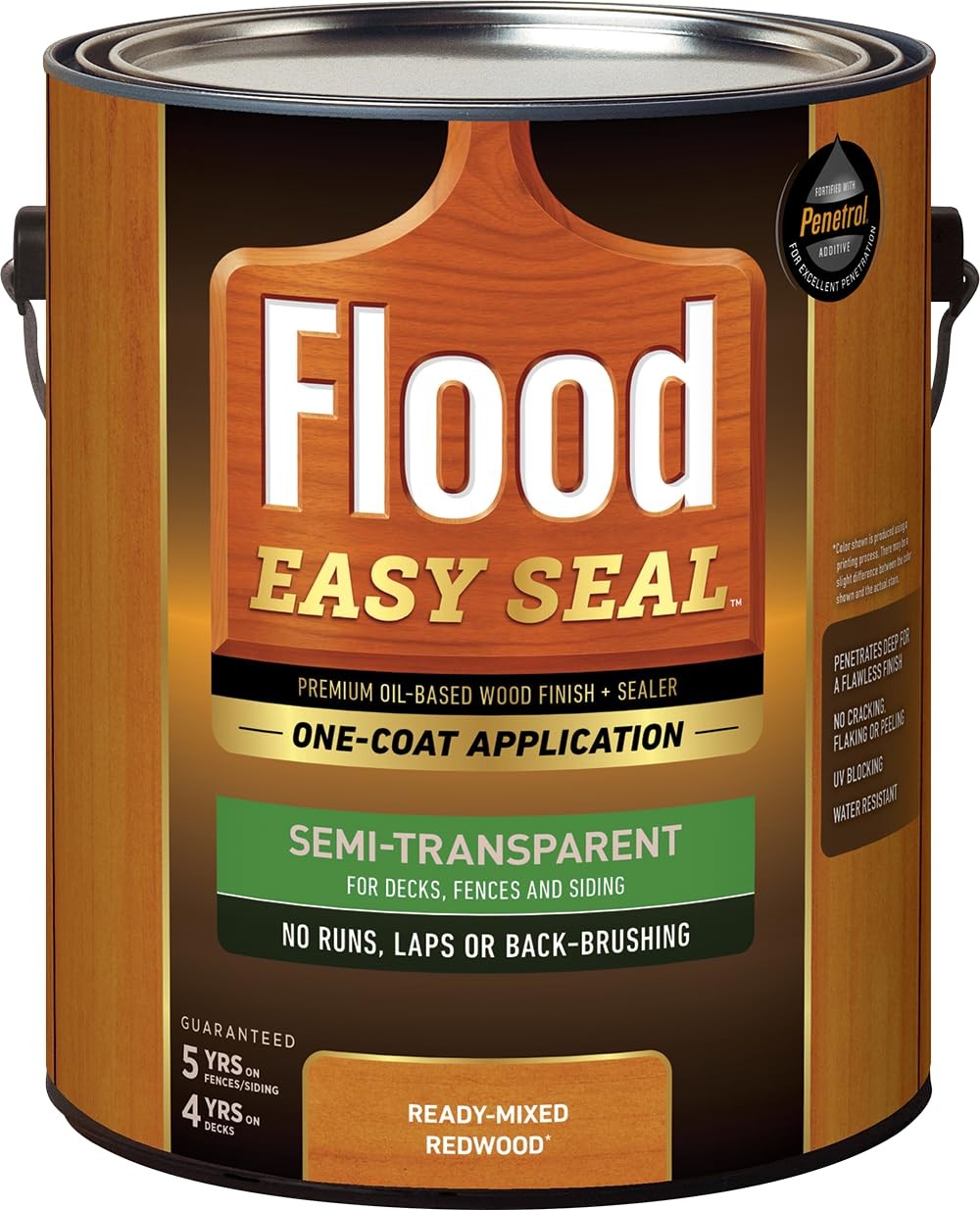 Flood Easy Seal 1 Gal. Redwood Semi-Transparent Exterior Wood Finish