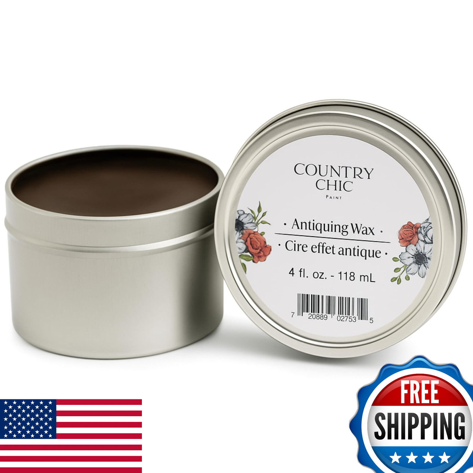 Furniture Wax – 100% Natural Sealant for Chalk Furniture Paint or Raw Wood, Ligh