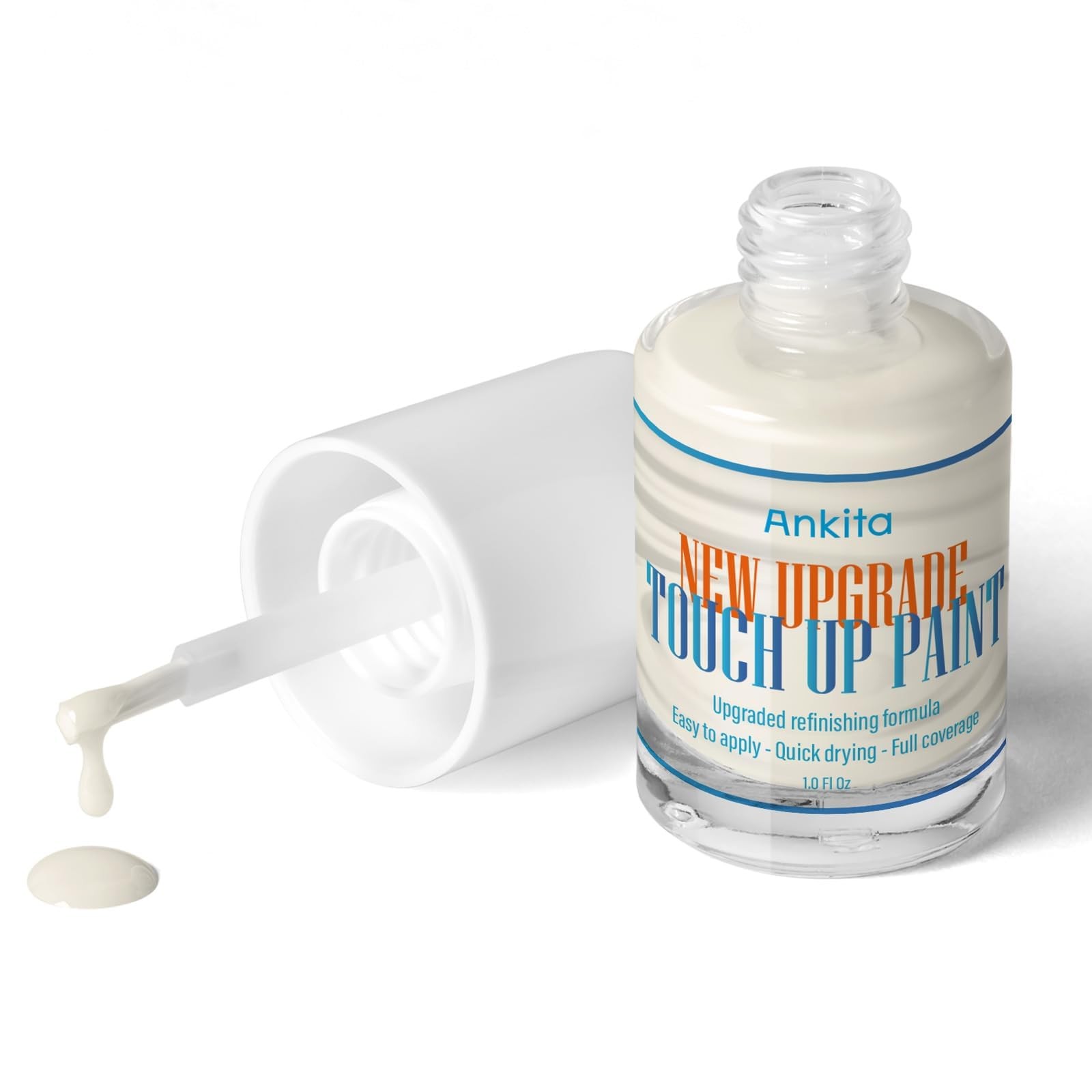 Porcelain Sink Touch Up Paint, High-Gloss Porcelain Repair Kit White & Applia…