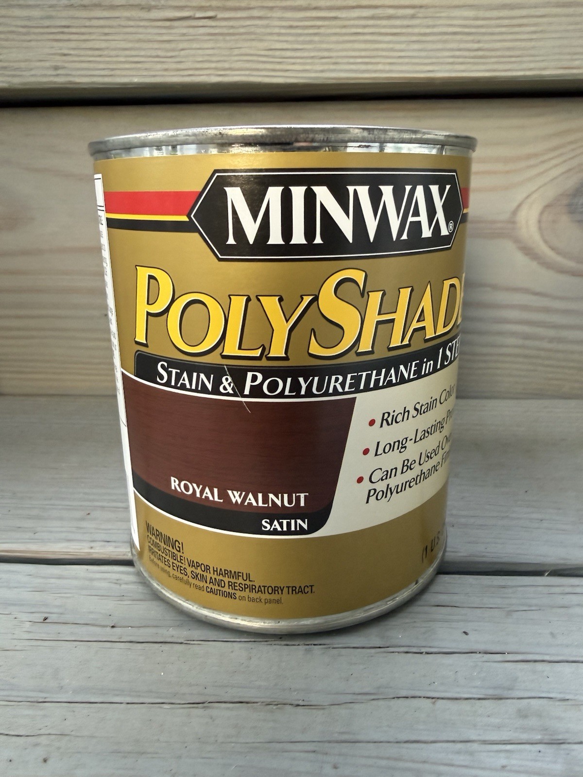 Minwax PolyShades Wood Stain + Poly Finish 1 Qt Royal Walnut Satin