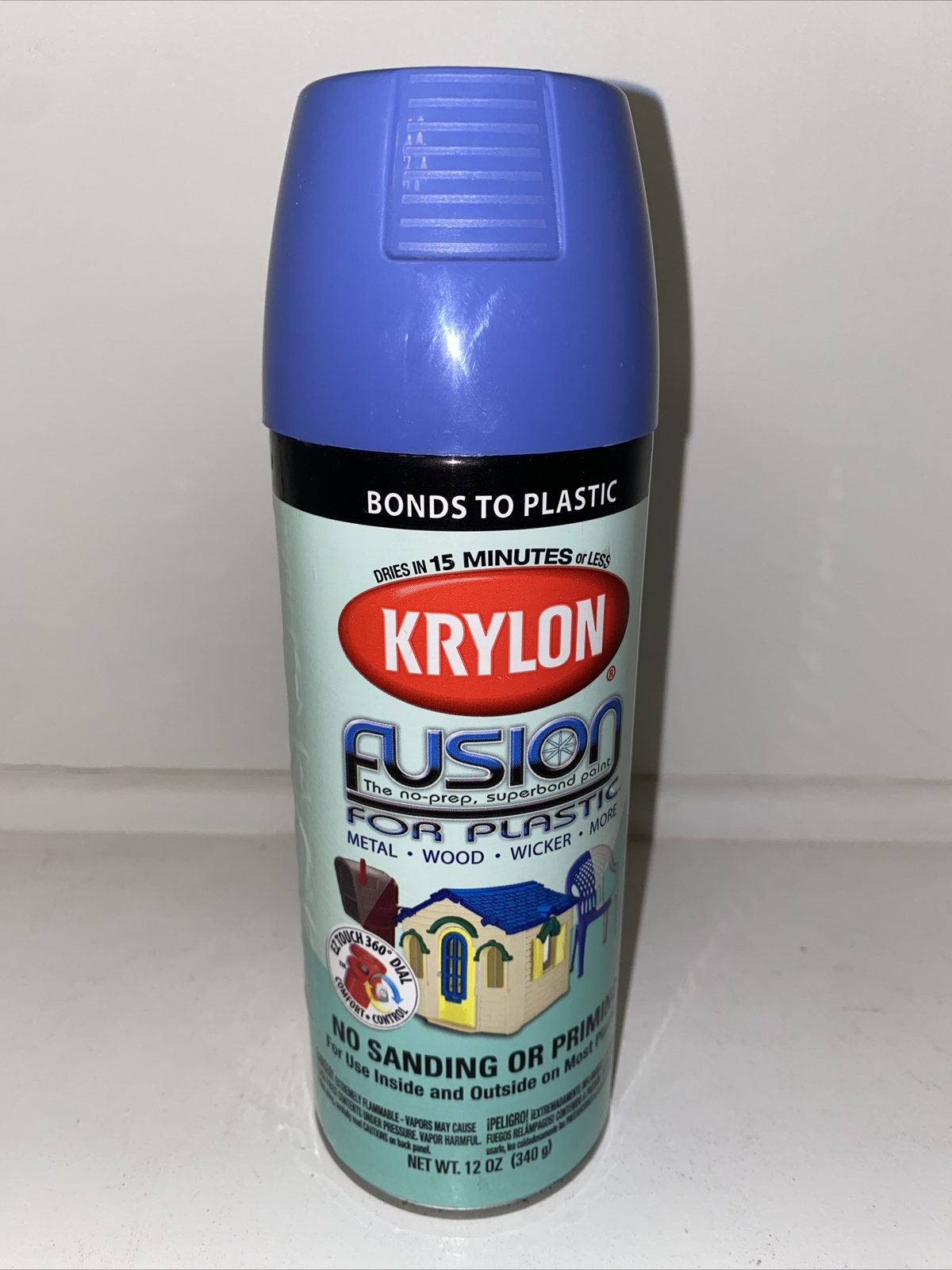 Krylon K02333007 Fusion for Plastic Aerosol Spray Paint Blue Hyacinth NEW