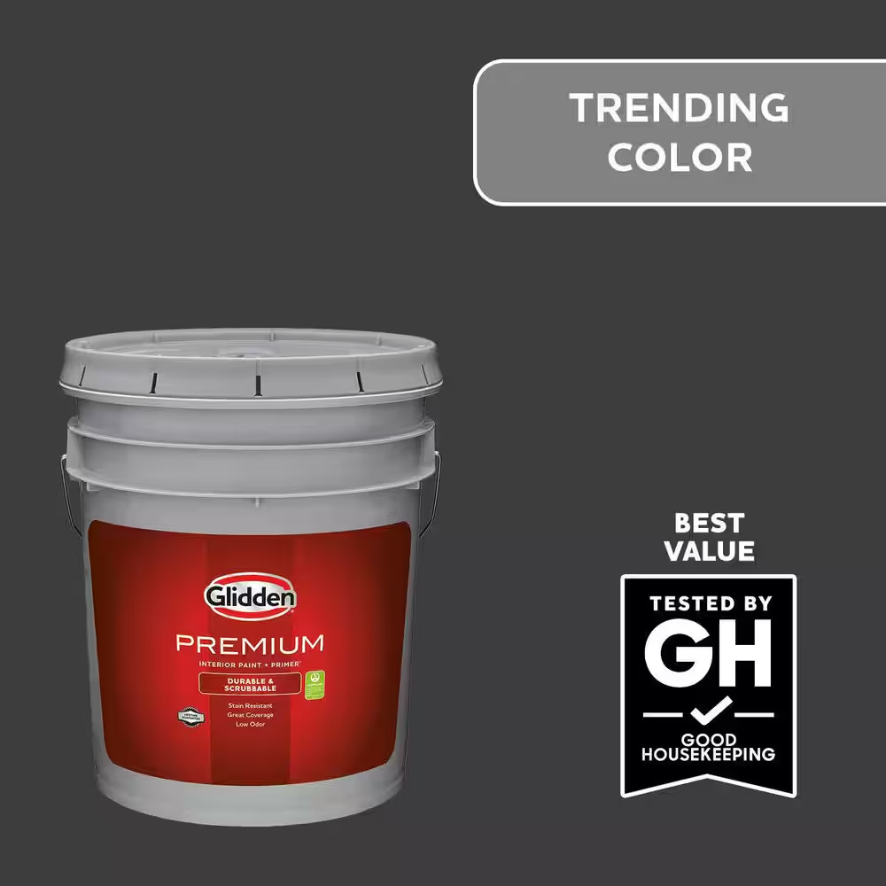 5 Gal. PPG0995-7 Starless Sky Flat Interior Latex Paint