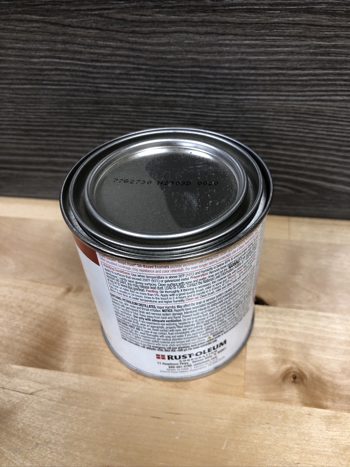 Rust-Oleum 7762730 Protective Enamel Sunrise Red 1/2 Pint New