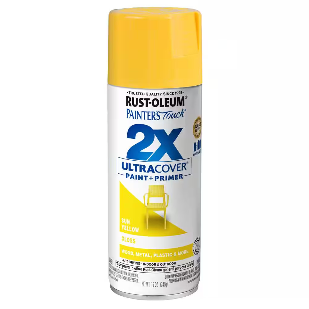 12 Oz. Gloss Sun Yellow General Purpose Spray Paint