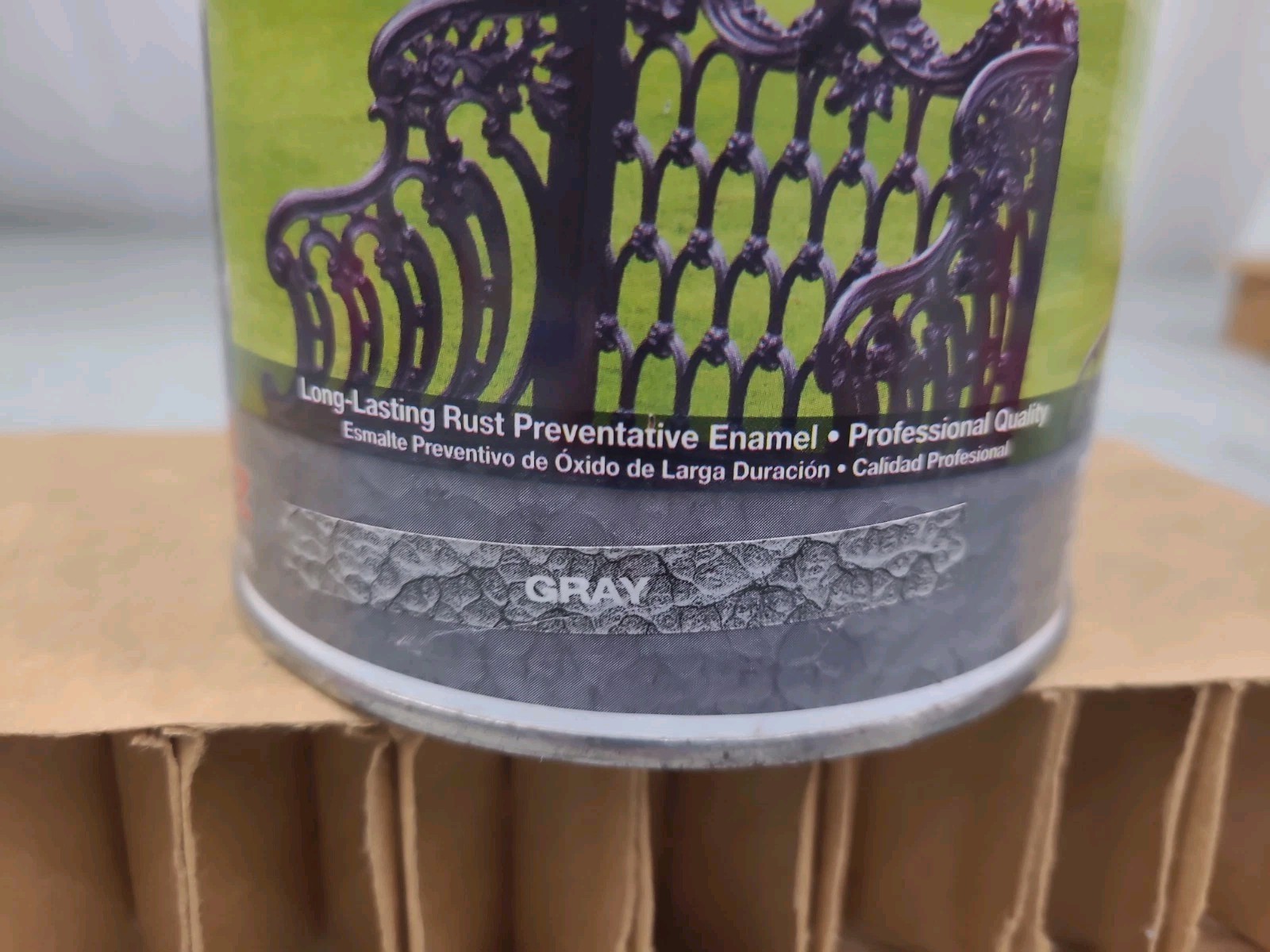 Hammerite Rust Cap Paint Primer GRAY Hammered Finish, 1 Quart