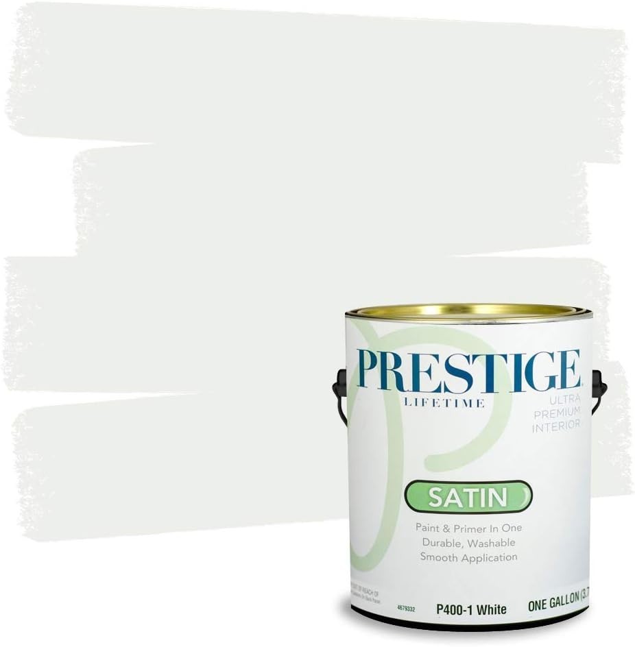 Ultra Acrylic Latex Interior Satin Paint, White