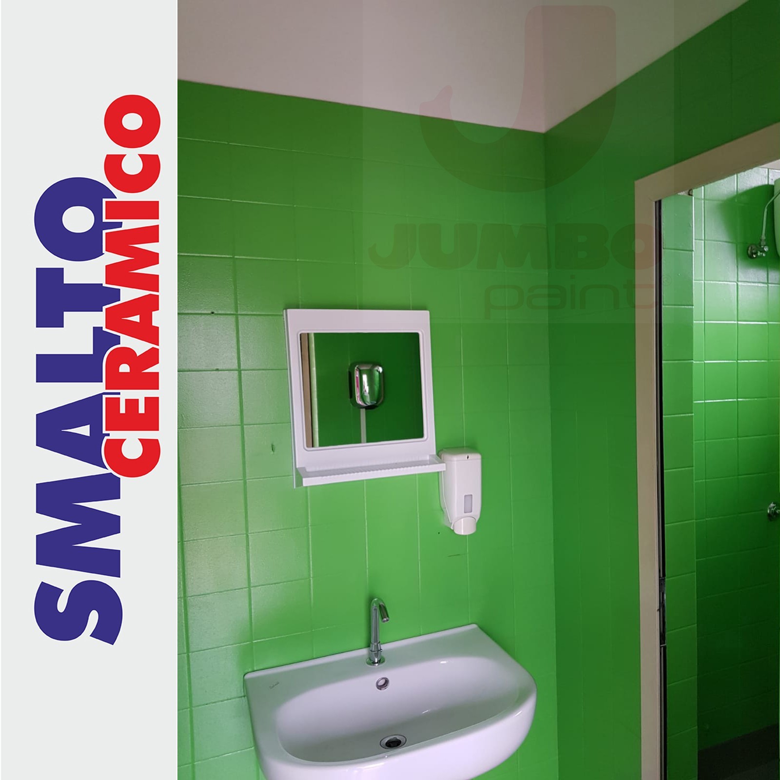 Ceramic and sanitary enamel paint A+B bathroom flat shower kg 0.600 (sqm6) colors