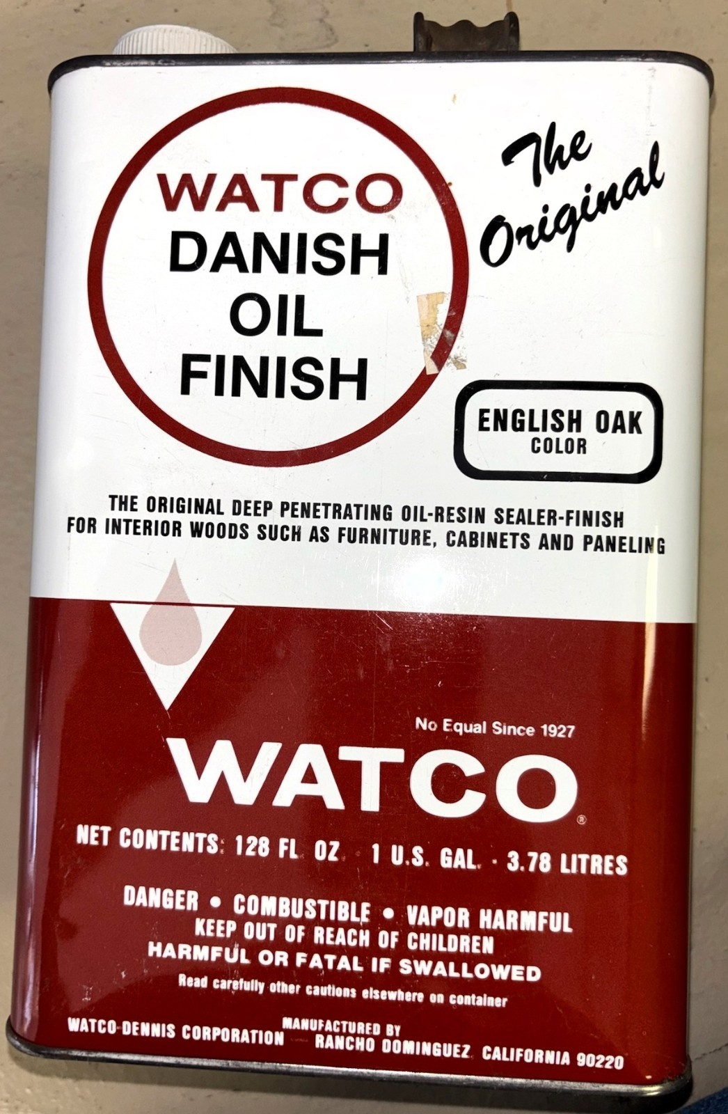 WATCO DANISH OIL FINISH ENGLISH OAK GALLON