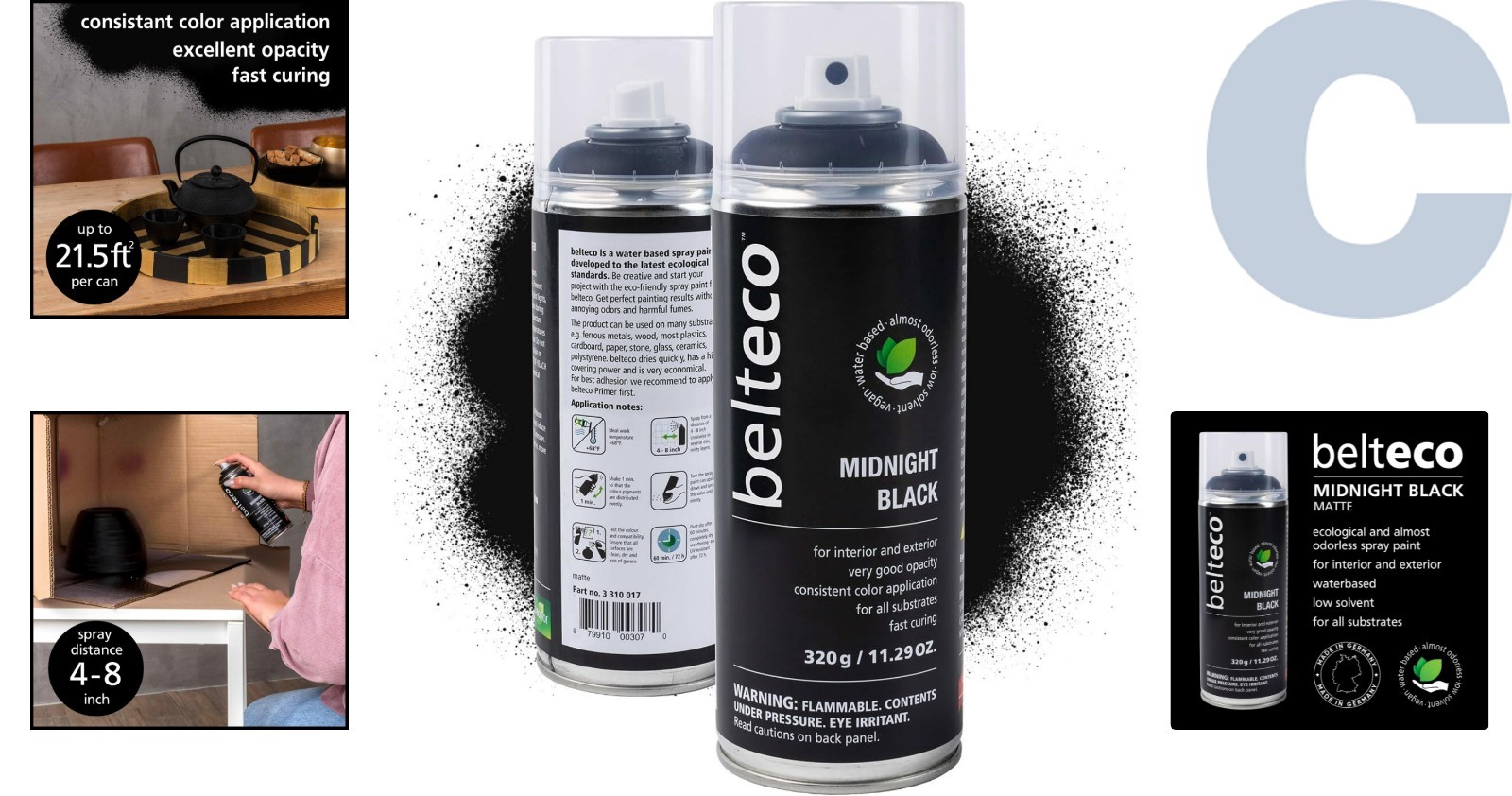 Quality Black Matte Spray Paint – Eco-Friendly, & Odorless Formula