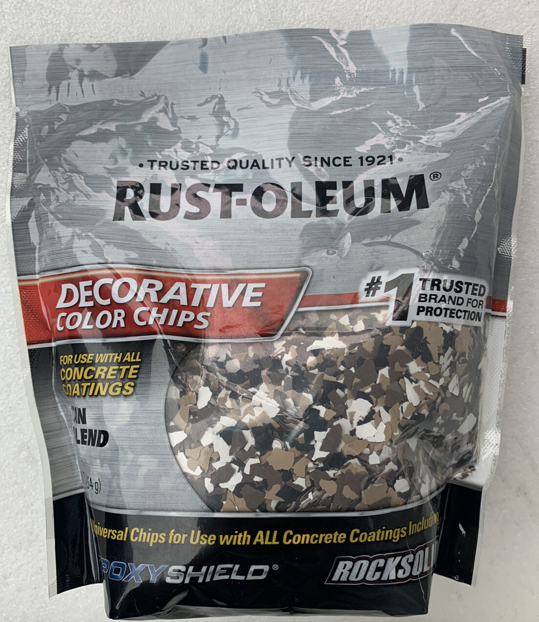 Rust-Oleum 312447 Tan Blend Decorative Color Chips for Indoor & Outdoor Use