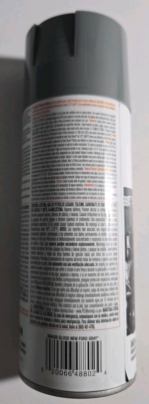 2 Rust-Oleum 366435 Automotive 600 Deg F Engine Enamel Spray Gloss Gray, 11oz