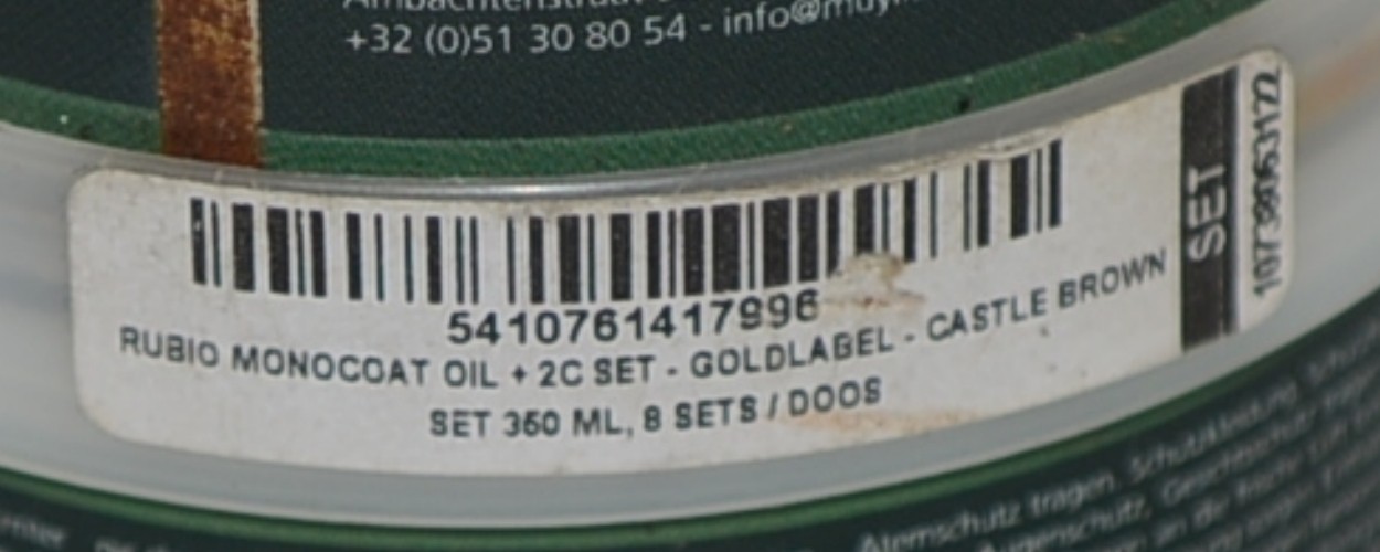 Rubio Monocoat Oil Plus 2C Comp A Castle Brown 275 ML With Accelerator 75 ML