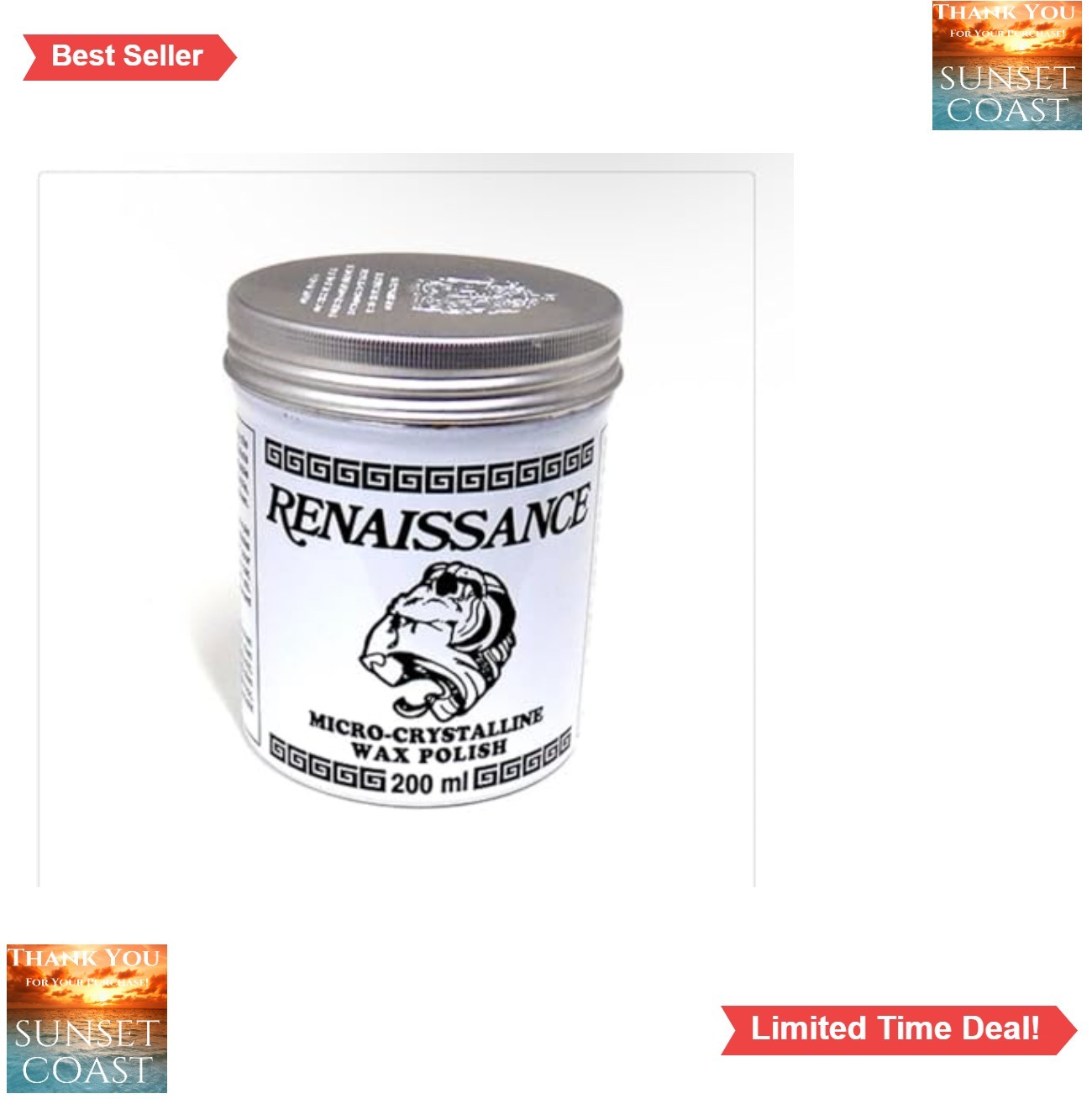 Wax Polish 200 ml Fine Furniture Antique Metal Protection UK Made
