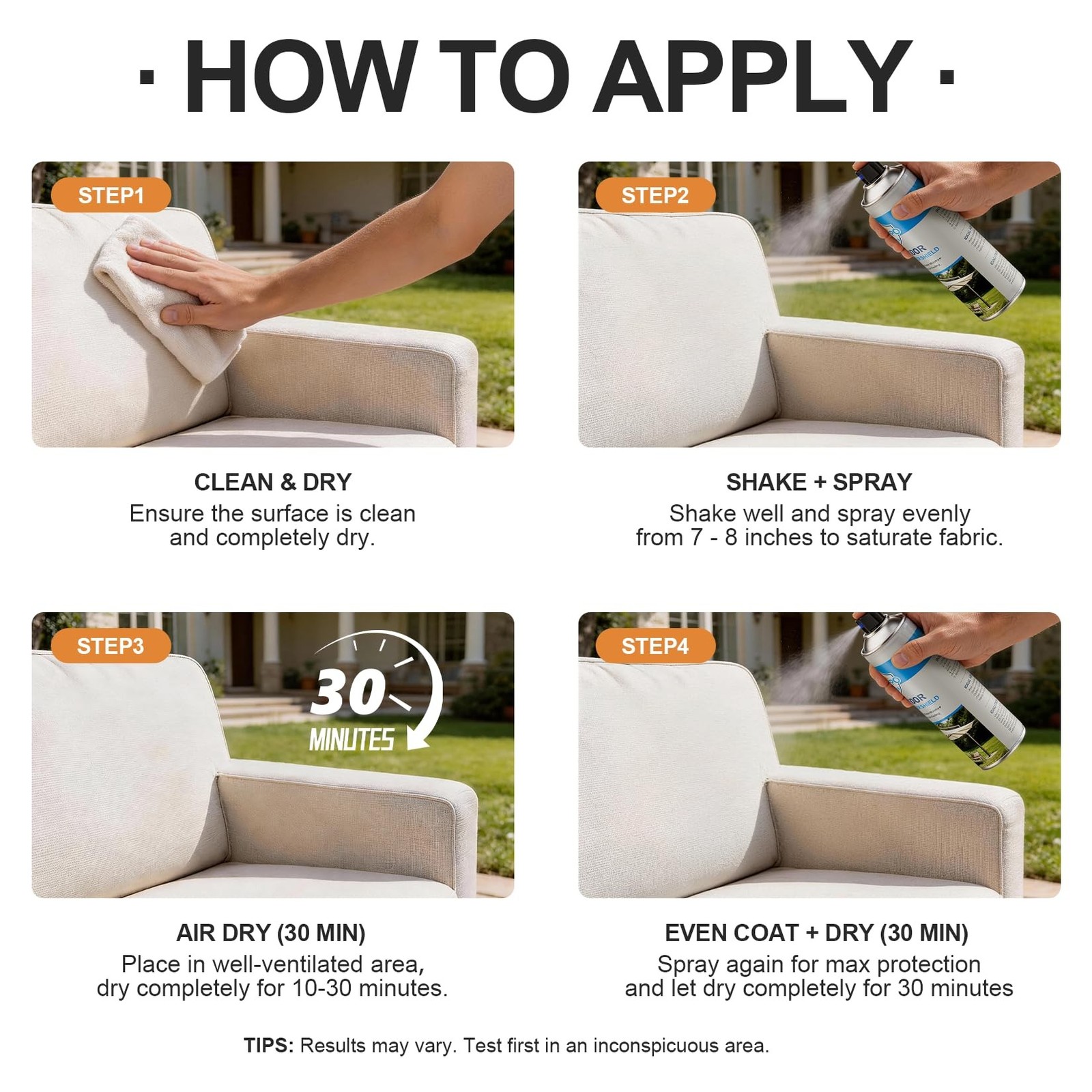Outdoor Fabric Protector Spray: Waterproof & UV Protection for Patio Furnitur…