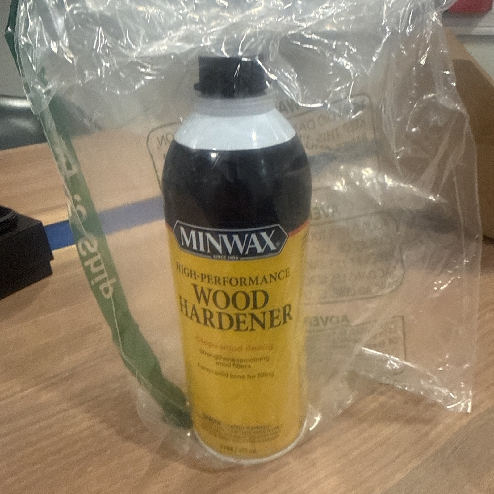 MINWAX WOOD HARDENER High Performance Strengthens Seals Rotting Wood 1 pt 41700