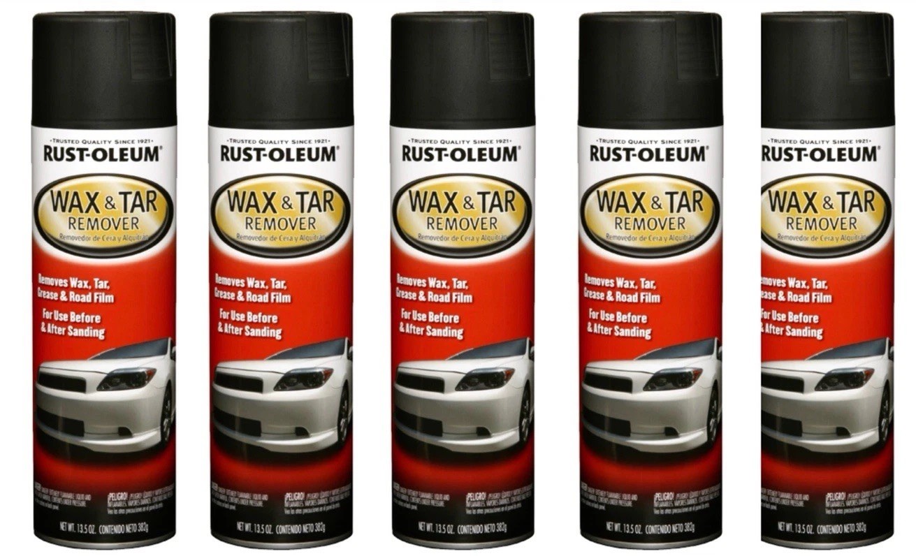 5pk Rust-Oleum Wax and Tar Remover Road Film Traffic Film TFR Paint Prep Liquid