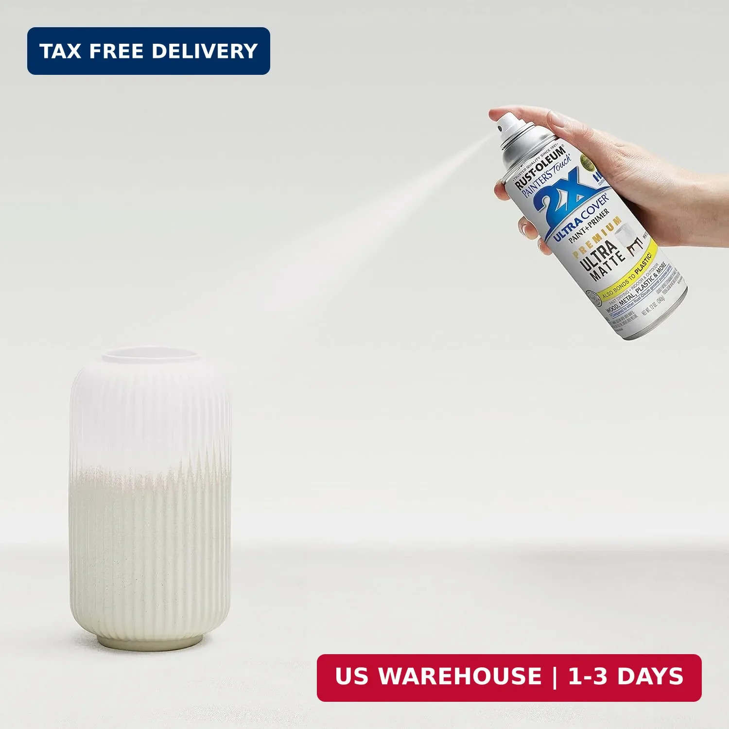 Rust-Oleum 331181 Painter’s Touch 2X Ultra Cover Spray Paint, 12 oz, Ultra Matte