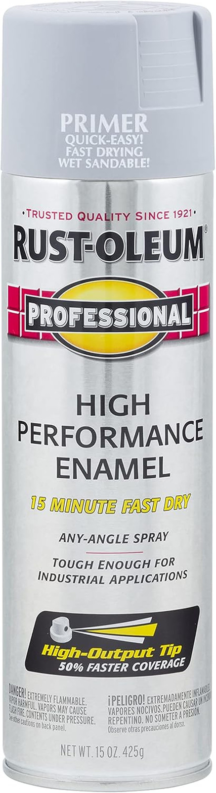 7582838 Professional Primer Spray Paint, 15 Oz, Gray Primer