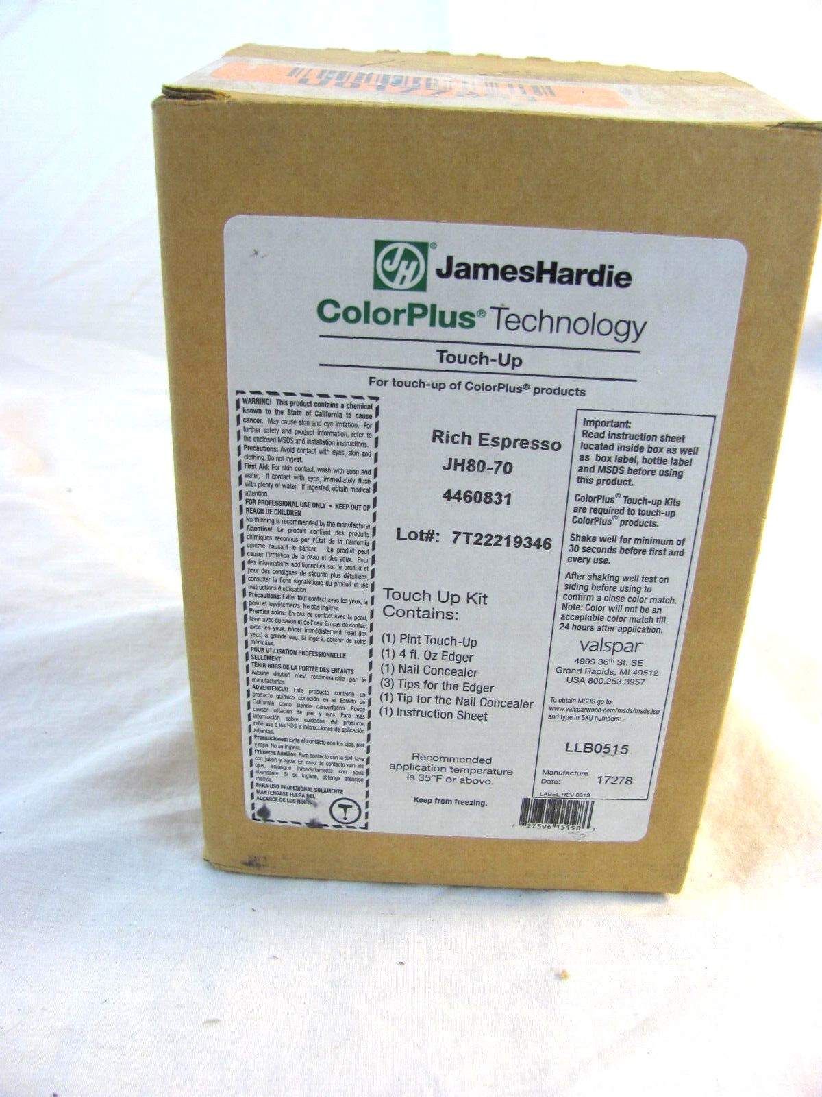 James Hardie ColorPlus Technology Touch-Up kit. RICH ESPRESSO JH80-70 ~ NEW
