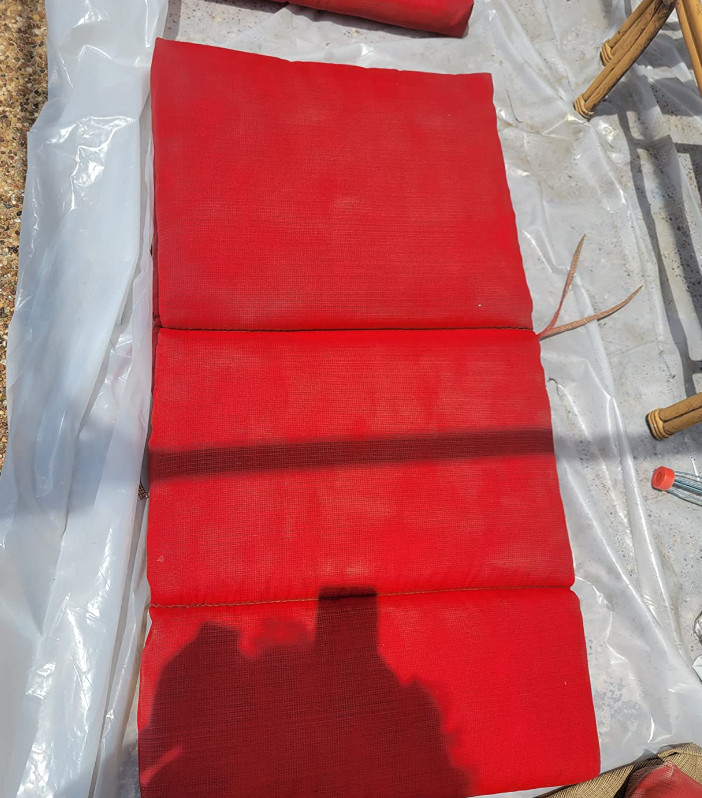 Red Spray Paint Carpet Fabric Leather Pliable Vinyl Plastic Silicone Coating 2PK