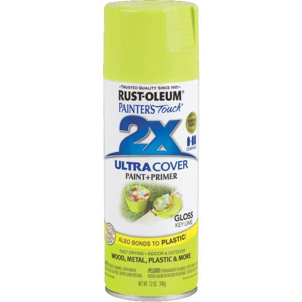 (6)-12 Oz Key Lime RustOleum Painter´s Touch 2X Ultra Cover Spray Paint 249104