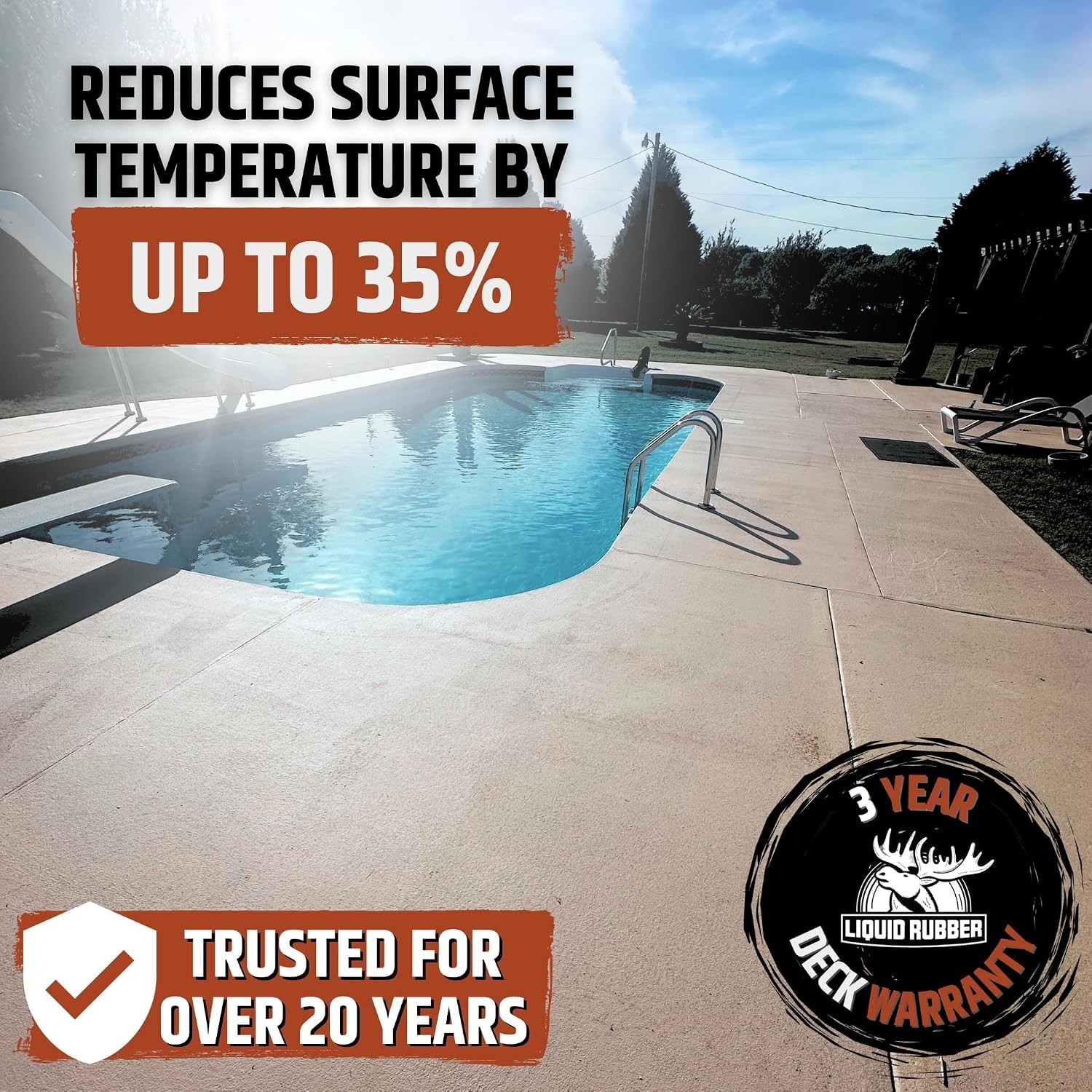 Cool Foot Deck Paint – Reduces Surface Temperatures, Durable