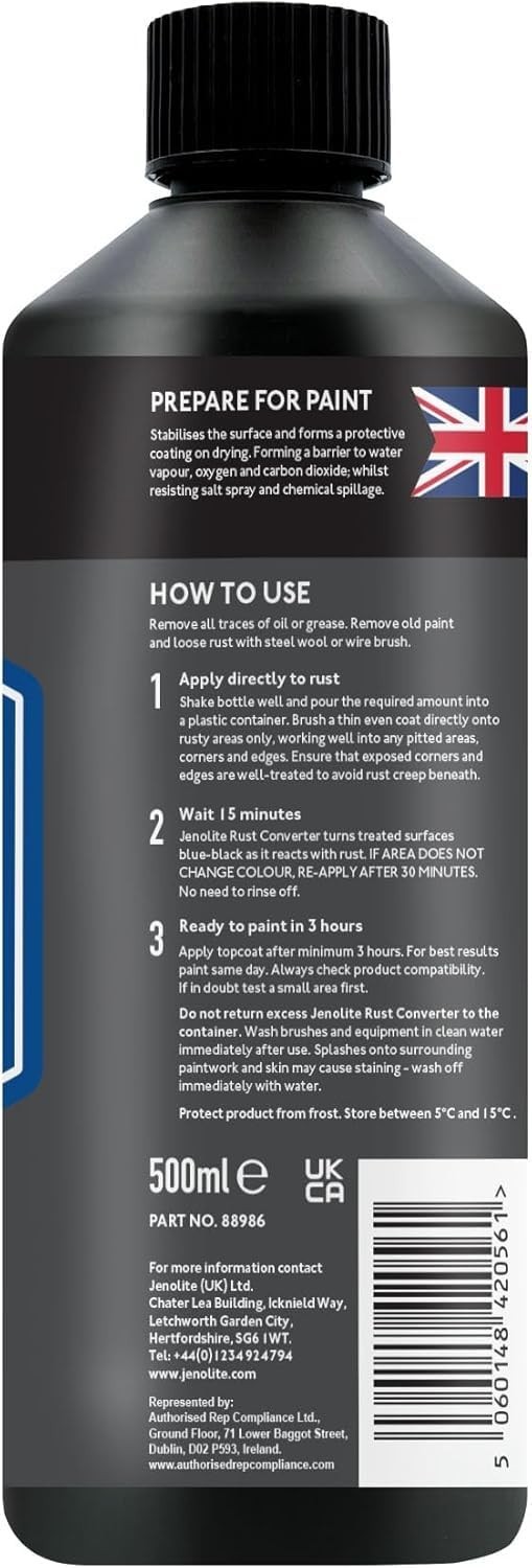 Rust Converter Liquid – Metal Rust Encapsulator, 16.9oz Anti-Corrosion Solution