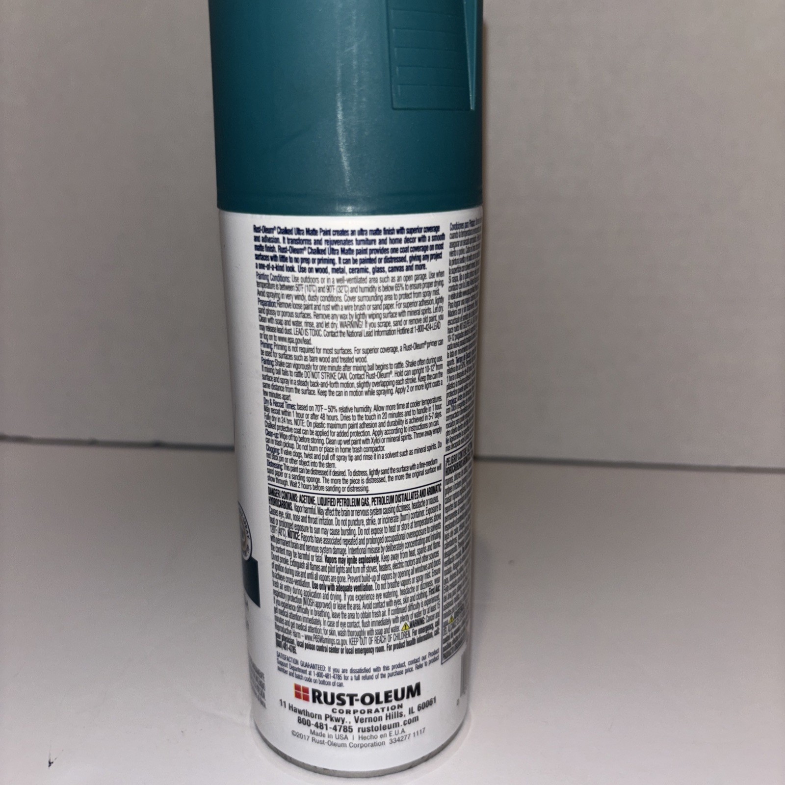 Rust Oleum Ultra Matte Chalked Spray Paint 12 Tidal Pond