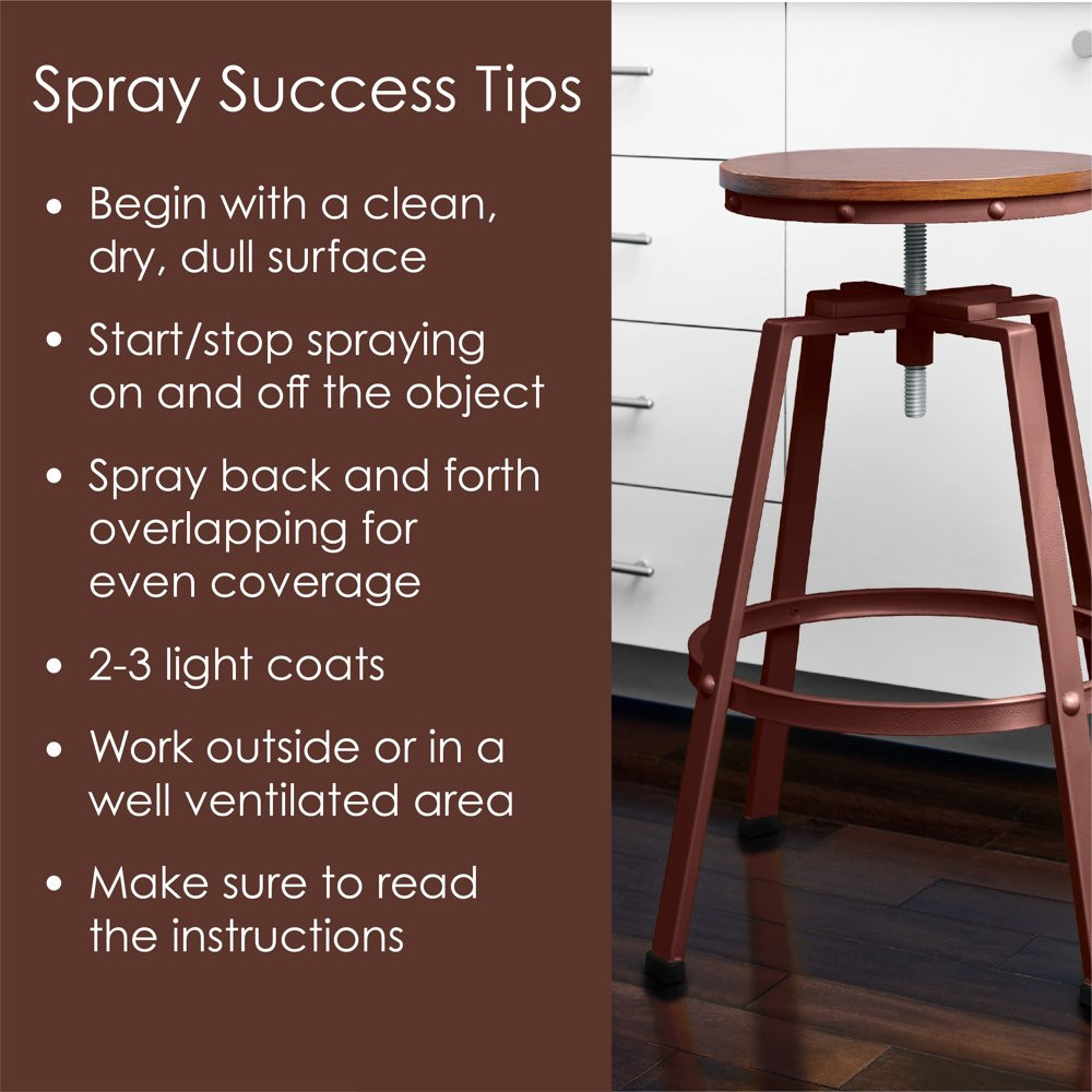 All Surfaces Rust Protection Gloss Espresso Spray Paint Without Sanding or Primi