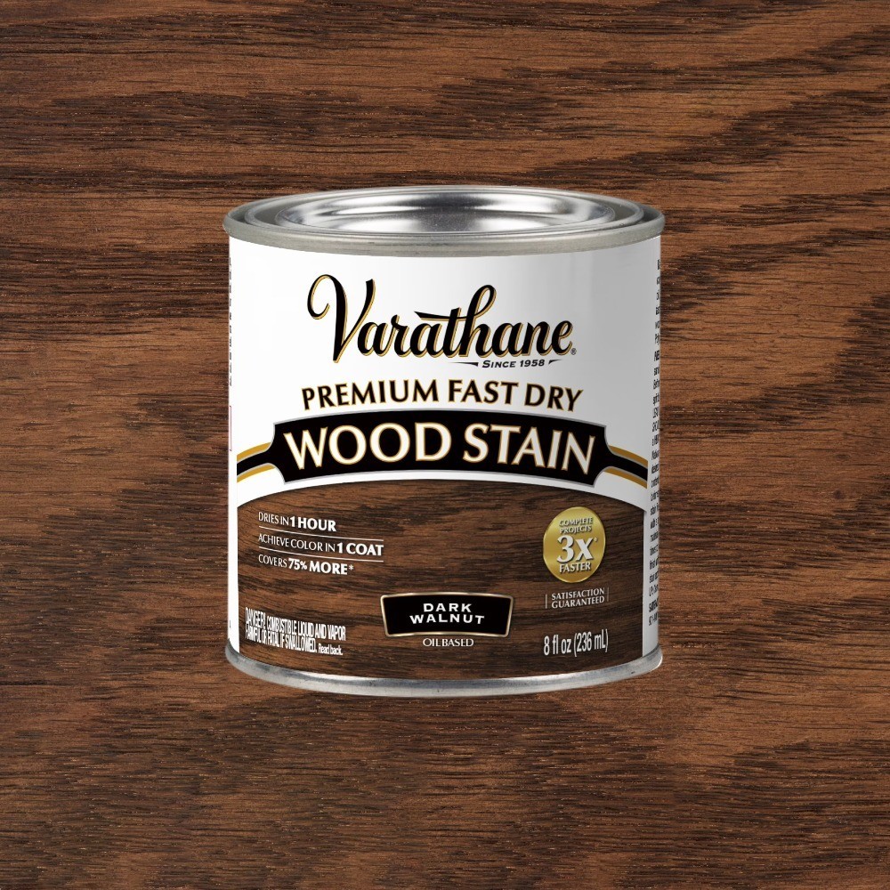 Dark Walnut, Premium Fast Dry Wood Stain-262025, 8 fl oz