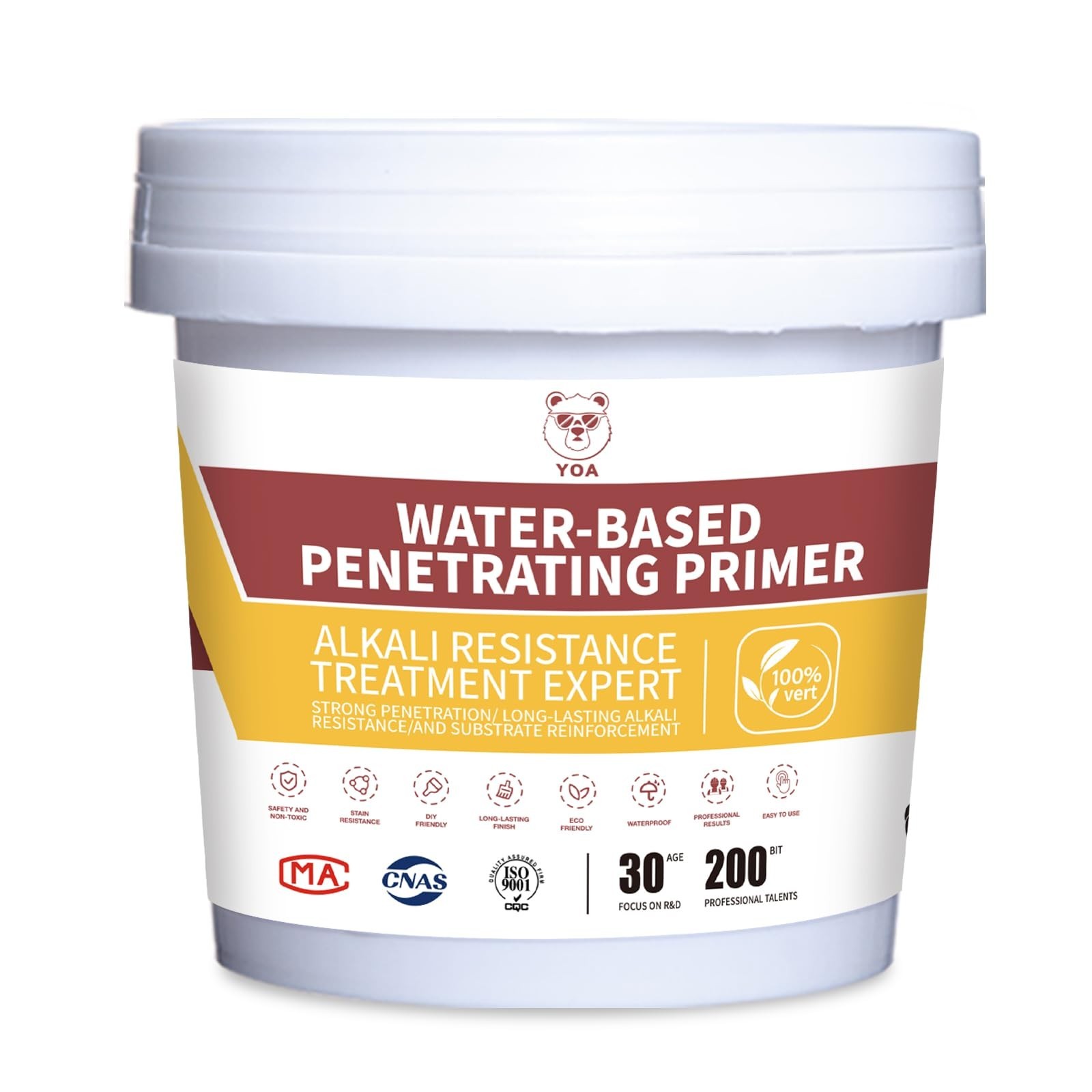 YOA Liquid Multi-Purpose Primer, 32oz/80sf, Suitable for Concrete, Metal and …